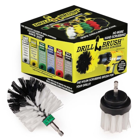 Drill Brush Power Scrubber By Useful Products 5 in W 5 in L Brush, White W-L-2M-QC-DB